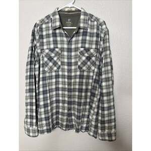 Kuhl Dillingr Flannel Shirt Mens Xl Plaid Button Up Pockets Top